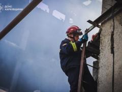 In Kharkov, as a result of the blow of the Russian Federation, an apartment building is on fire