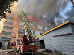 В Ровно вспыхнул большой пожар