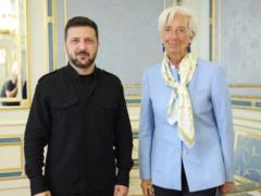 Зеленский встретился с Кристин Лагард: говорили о кредите и замороженных активах РФ.
