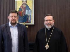  Донорство крови – акт любви к ближнему : глава УГКЦ встретился с руководителем Украинского центра трансплант-координации.