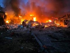 Удар по Одесщине: горели станция  скорой  и дома