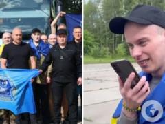  Я просто не верю : эмоциональные кадры общения освобожденного защитника с родными.