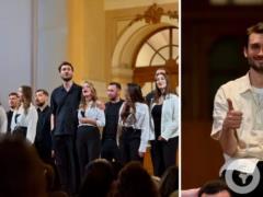  Господи-боже, ну что вы делаете?  Звезда хора  Гомін  Вадим Яценко довел ведущую до истерического смеха упоминанием о Потапе
