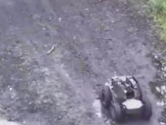В ГУР показали, как боевой робот  Ярость  уничтожает врага на Сумщине