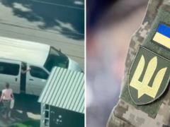  Позиция остается неизменной : в Одесском ТЦК отреагировали на инцидент с  заталкиванием в бус  мужчины