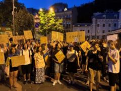 В Киеве митингующие в пятый раз вышли на протесты