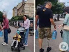  Тест на человечность : в Ивано-Франковске ветеран войны провел акцию, от которой мурашки по коже.