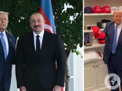 Трамп провел экскурсию для президента Азербайджана Алиева в своем магазине.