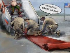 Трамп и Путин встретились на Аляске: переговоры без соглашений, но с «красным ковром» и реакцией художников