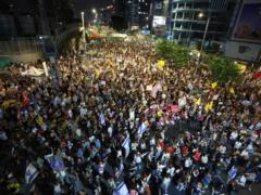 В Израиле прошел многотысячный антиправительственный митинг