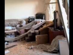 Момент прилета в жилой дом в Киеве попал на видео