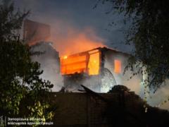 Появилось видео  прилета  по дому в Запорожье