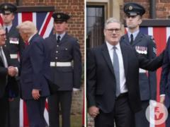 Кортеж из 15 авто и пылкое рукопожатие: Трамп прибыл на встречу со Стармером, готовятся важные заявления. Фото и видео