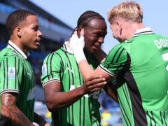 Sassuolo, having crossed Udneez from the match a