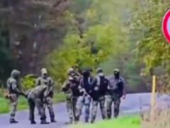 A road was blocked in Estonia due to Russian activity