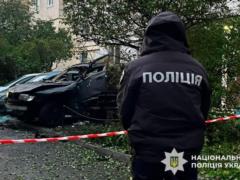 В Киеве взорвали автомобиль BMW