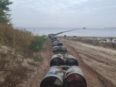 На Кременчугском водохранилище выявили незаконную добычу песка