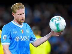 Napoli have lost De Bruyne for a long time