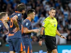 Head referee for the Napoli - Inter match, hourly review of Serie A matches