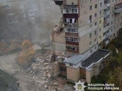 Взрыв газа в Хмельницком разрушил три этажа жилого дома