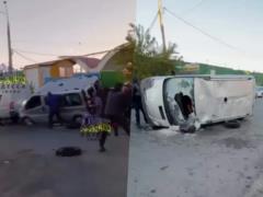 В Одессе толпа напала на военных ТЦК: разбили микроавтобус, есть травмированные