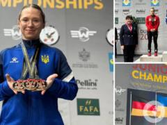 22-летняя украинская красавица стала абсолютной чемпионкой Европы по тяжелой атлетике. Фотофакт