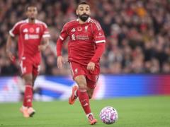 Salah scores his anniversary goal for Liverpool