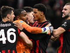 Milan took three points from the match against Roma