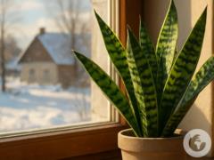 Будет здоровой и блестящей: как ухаживать за сансевиерией осенью и зимой