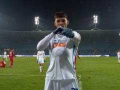 The Rumunian forward of Dynamo explained to whom he addressed the debut goal in Liza conference