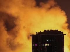 Третья за ночь тревога: в центре Киева пожар