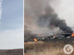 Турецкий военный самолет упал на границе Азербайджана и Грузии, на борту было 20 человек: все подробности