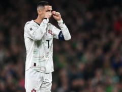 Ronaldo is under threat of a three-match suspension