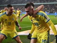 Украина выигрывает последний матч в группе D и сыграет в плей-офф отбора ЧМ