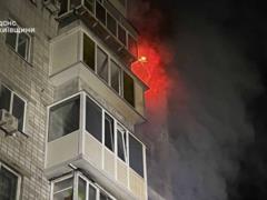 Горят шесть этажей: появились кадры удара по Вышгороду