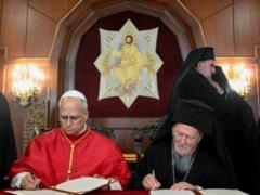 Папа Лев XIV и патриарх Варфоломий призвали к сопричастию церквей