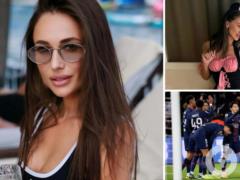 Zabarny’s 39-year-old mother-in-law came to the stadium to support her son-in-law and impressed with her appearance