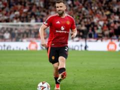 Shaw made his 300th appearance for Manchester United