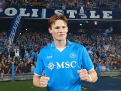 McTominay was recognized as the greatest footballer in Serie A for the 2024/25 season