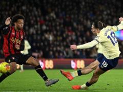 Grilish s goal brought Everton a difficult victory over Bournemouth