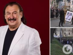 Гроб несли под трембиты, сотни людей образовали  коридор : как проходит прощание со Степаном Гигой
