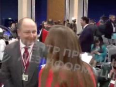 Российское телевидение показало двойника журналиста BBC на пресс-конференции Путина