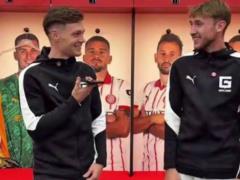 Tsygankov and Vanat took part in a funny challenge from Girona