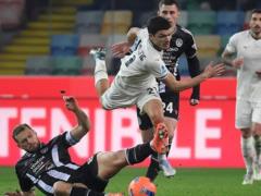Udinese won the rest of the game in the match against Lazio
