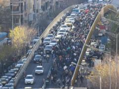 Тегеран охватили самые массовые за три года протесты