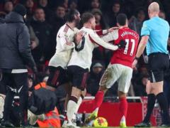 Martinelli incurred a storm of hate after the match against Liverpool