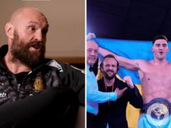  Откуда ты?  Фьюри показал украинца в своем тренировочном лагере.