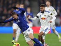 Everton and Mikolenkom drew with Leeds United after a difficult second half