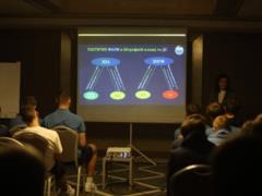 Katerina Monzul gave an initial lecture for Dynamo football players