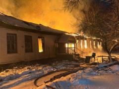 В Черниговской области горел центр социальной адаптации: ищут трех человек
